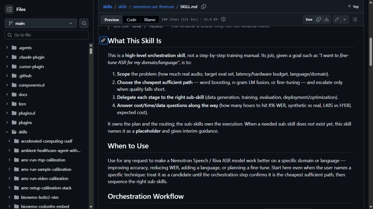 NVIDIA Speech Skills: Ein ASR-Ablauf lernt, wo Fachbegriffe scheitern