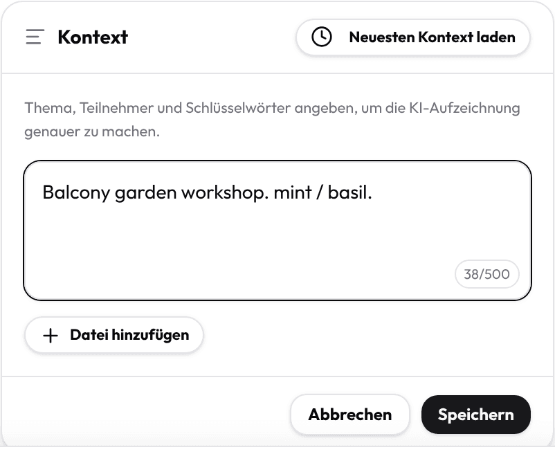 Sprache und Kontext
