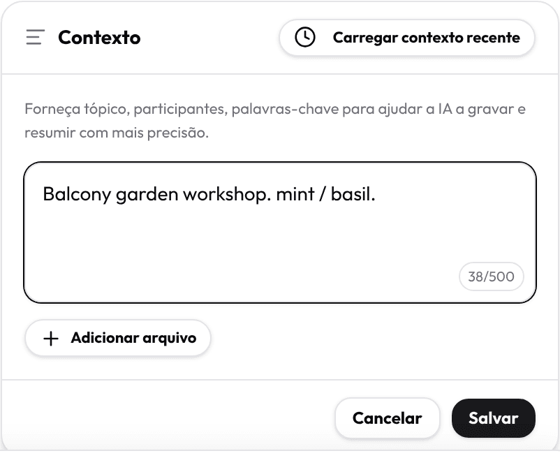 Idioma e contexto