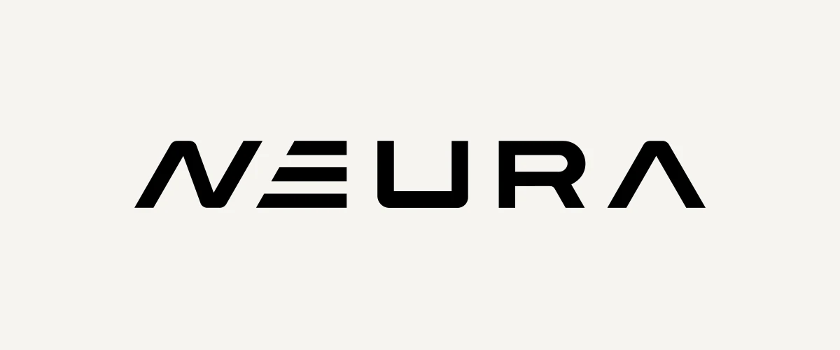 NEURA Robotics wordmark identifying the company behind Neuron AI